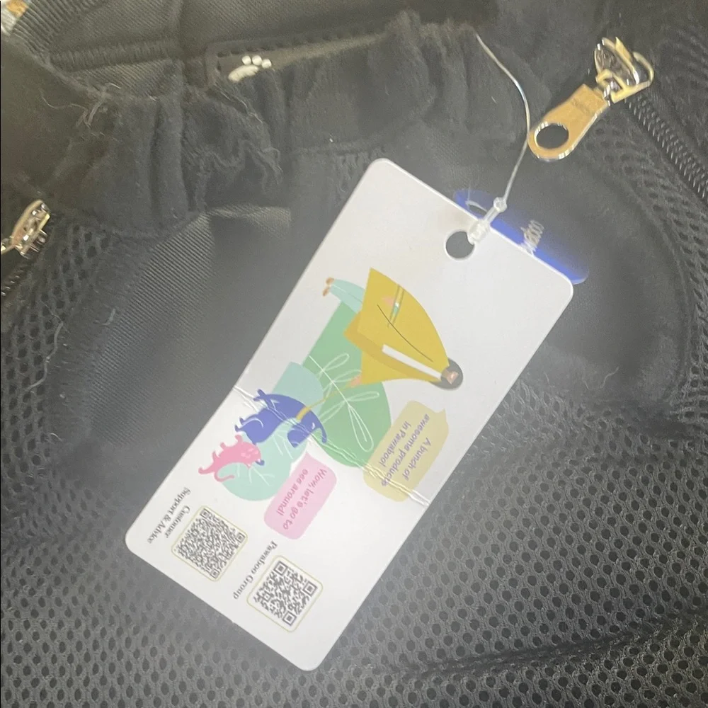 NWT Black Mesh Pet Carrier by Pawaboo